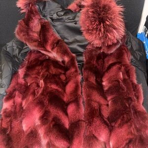 FOX Fur Jacket with hoodie